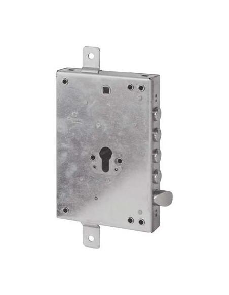 SERRATURA METALLO APPLICARE 50128 CIPIERRE F.SAGOM M4 TRIPL+SCR IP.MM 28 E.MM 63 DX/SX