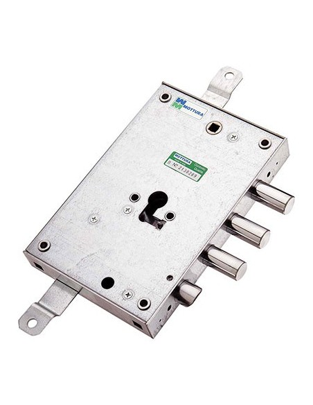 SERRATURA METALLO APPLICARE 85571 MOTTURA F.SAGOM M4 TRIPL+SCR IP.MM 37 E.MM 63 DX