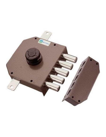 SERRATURA LEGNO APPLICARE 30621 MOTTURA C.POMPA M4 TRIPL + POMOLO E.MM 63 SX