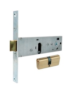 SERRATURA METALLO INFILARE 130 WELKA B.Q ZINC F.MM 16 C/OVALE M2+SCR H.MM 44 E.MM 70