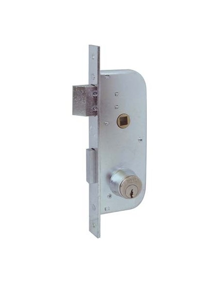 SERRATURA CANCELLO INFILARE 060300 WELKA B.Q ZINC F.MM 22 C.TONDO M2+SCR+Q8 E.MM 30