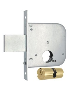 SERRATURA CANCELLO INFILARE 136 MG B.Q ZINC F.MM 20 F.TONDO M2+E.MM 50 CF - PZ 2