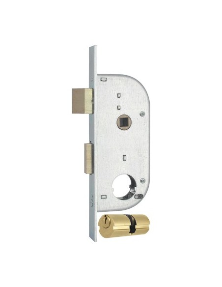 SERRATURA CANCELLO INFILARE 149 MG B.Q ZINC F.MM 20 F.TONDO M2+SCR+Q8 E.MM 32 CF - PZ 2