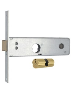 SERRATURA METALLO INFILARE 803 MG B.Q ZINC F.16 F.TONDO M2+SCR+Q8 H.44 E.70 CF - PZ 2