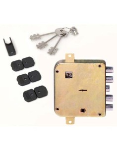 SERRATURA METALLO APPLICARE SER 322 DIERRE ATRA DM M4 TRIPL+SCR IP.MM 28 E.MM 65 SX