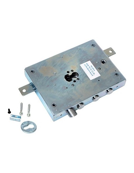 SERRATURA METALLO APPLICARE SER NE42 DIERRE ATRA F.SAGOM M4 TRIPL+SCR IP.MM 28 E.MM 73 DX