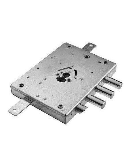 SERRATURA METALLO APPLICARE IMB NE42 DIERRE ATRA F.SAGOM M4 TRIPL+SCR IP.MM 37 E.MM 70 DX