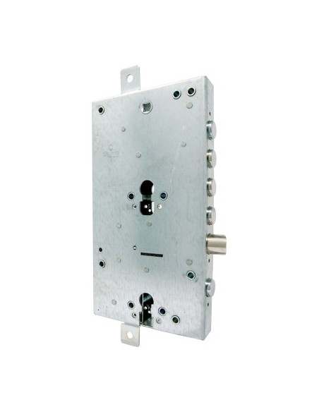 SERRATURA METALLO APPLICARE 50228 CIPIERRE DOPPIO F.SAGOM M4 TRIPL+SCR IP.MM 28 E.MM 63 DX/SX