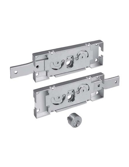 SERRATURA SERRANDA APPLICARE A711 PREFER C.TONDO FISSO LATERALE DX+SX C.PIEGATO CF - PZ 2