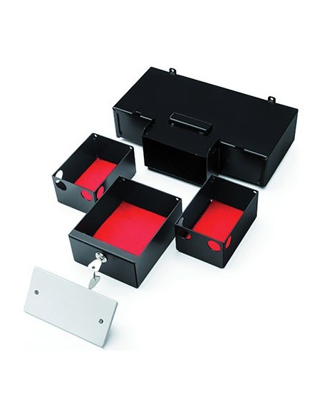 CASSAFORTE INVISIBILE A MURARE PRESA3 STARK FRONTALE PRESA ELETTRICA CM 31X18.5 H.CM 7