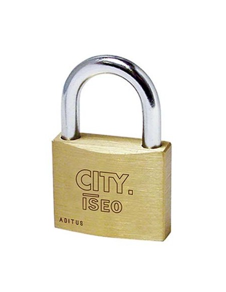 LUCCHETTO ADITUS ISEO OTTONE ARCO CROMATO CHIAVI 2 MM 40