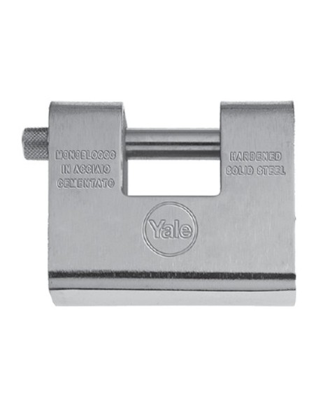 LUCCHETTO ANTISCASSO Y164 YALE ACCIAIO CARBONITRURATO CHIAVI 3 MM 84