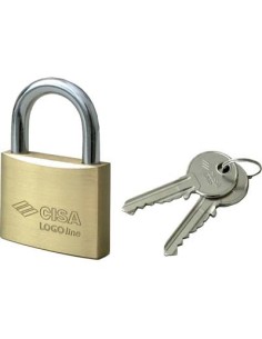 LUCCHETTO 21010 LOGO OTTONE ARCO CROMATO CHIAVI 2 MM 40