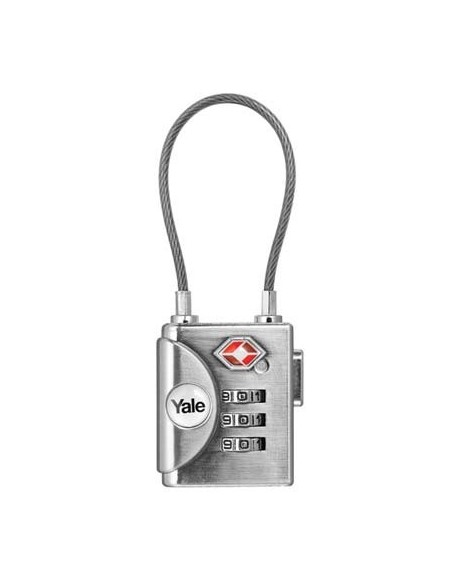 LUCCHETTO A COMBINAZIONE YALE ACCIAIO ARCO CAVETTO ACCIAIO MM 30