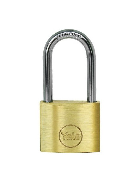 LUCCHETTO ARCO LUNGO PRIUM CORBIN OTTONE ARCO CROMATO CHIAVI 2 MM 40X41