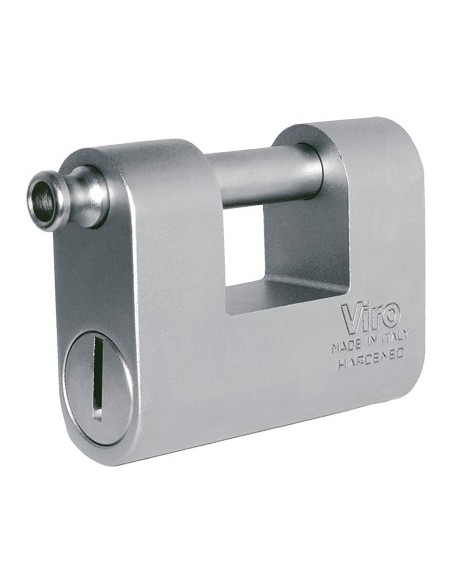 LUCCHETTO ANTISCASSO MONOLITH VIRO ACCIAIO CARBONITRURATO CHIAVI 2 MM 78