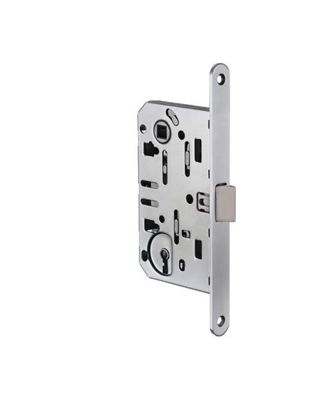 SERRATURA LEGNO INFILARE B-BITTER T60 BONAITI I.MM 90 F.MM 18 E.MM 50 B.TONDO CROMO OPACO