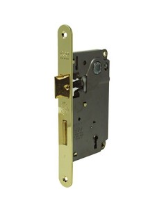 SERRATURA PATENT B.TONDO OTTONATO CENTRO AGB I.MM 90 F.MM 22 E.MM 50