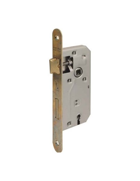 SERRATURA PATENT B.TONDO OTTONATO 042T BONAITI I.MM 70 F.MM 22 E.MM 45