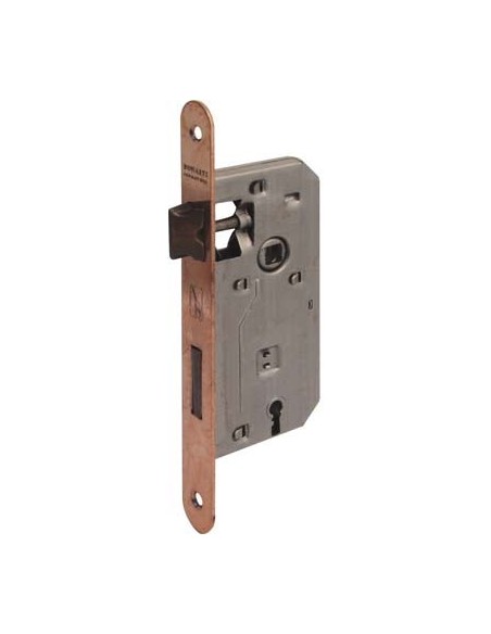 SERRATURA PATENT B.TONDO BRONZATO 042T BONAITI I.MM 70 F.MM 22 E.MM 60