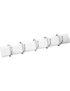 APPENDITUTTO ADESIVO MINI ALLUMINIO GANCI POSTI 5 CM 25 BIANCO/BIANCO