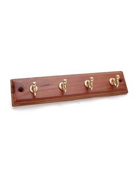 GANCIO A MURO CLASSIC LEGNO NOCE ACCIAIO ORO POSTI 4