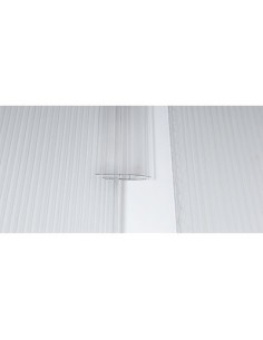 PROFILO GIUNZIONE H LASTRA ALVEOLARE POLICARBONATO TRASPARENTE H.CM 200 S.MM  6