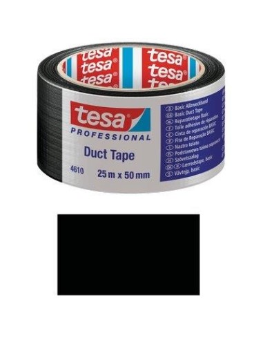 NASTRO ALTA RESISTENZA DUCT TAPE 4610 TESA NERO MM 50 ML 25