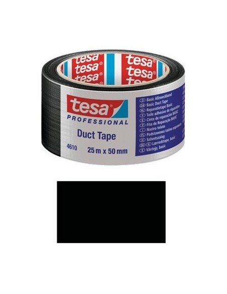NASTRO ALTA RESISTENZA DUCT TAPE 4610 TESA NERO MM 50 ML 25