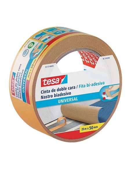NASTRO BIADESIVO UNIVERSALE PAVIMENTI TESA MM 50 ML 25 PEZZI 6
