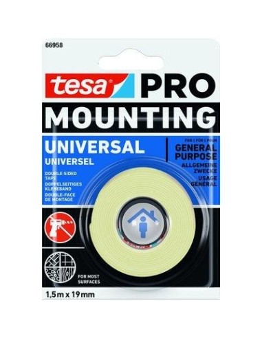 NASTRO BIADESIVO UNIVERSALE MOUNTING 66958 TESA MM 19 ML 1,5