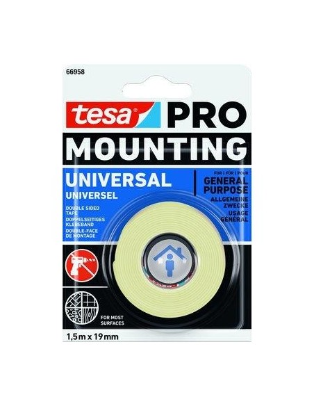 NASTRO BIADESIVO UNIVERSALE MOUNTING 66958 TESA MM 19 ML 1,5