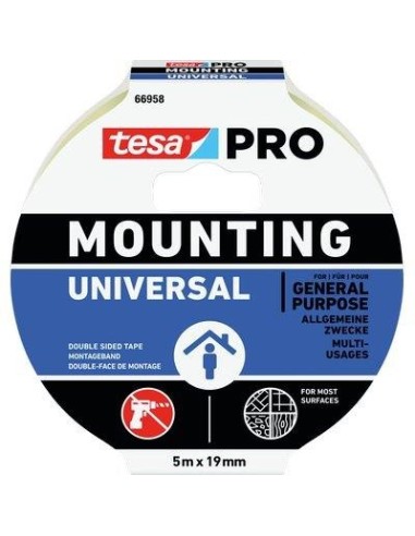 NASTRO BIADESIVO UNIVERSALE MOUNTING 66958 TESA MM 19 ML 5