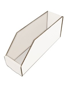 CONTENITORE BOCCA LUPO CARTONE BIANCO IDROREPELLENTE MM 100X350 H.MM 150