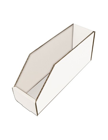 CONTENITORE BOCCA LUPO CARTONE BIANCO IDROREPELLENTE MM 100X350 H.MM 150