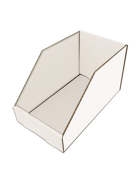 CONTENITORE BOCCA LUPO CARTONE BIANCO IDROREPELLENTE MM 200X350 H.MM 200