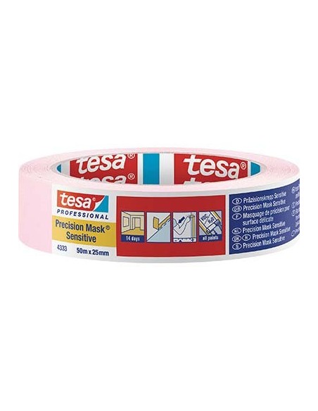 NASTRO CARTA SENSITIVE ROSA 4333 TESA MM 25 ML 50 PEZZI 6