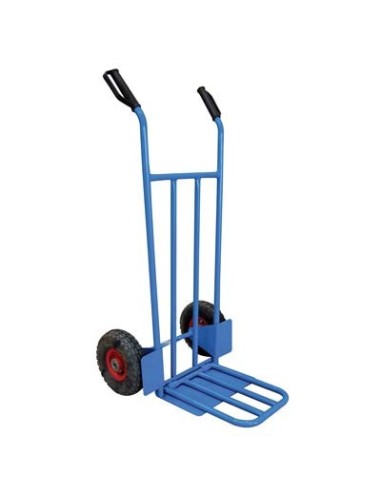 BRAVETTA CARRELLO PORTACASSE + SPONDA HAND PNEUM. MM 255X75 D.METALLO F.MM 20 CM 119X47