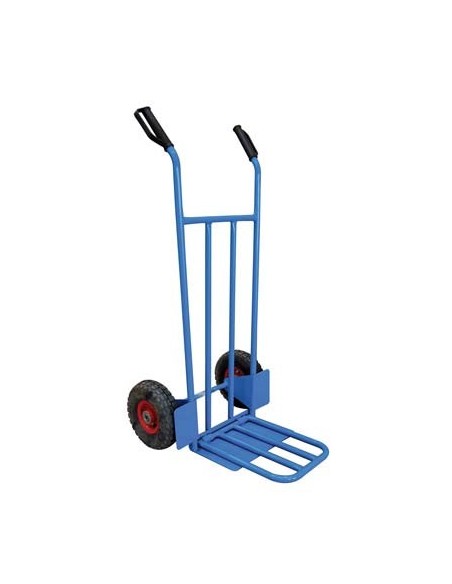 BRAVETTA CARRELLO PORTACASSE + SPONDA HAND PNEUM. MM 255X75 D.METALLO F.MM 20 CM 119X47