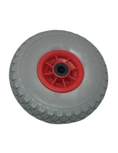 RUOTA PU ANTIFORO X BRAVETTA MOZZO CENTRATO HAND MM 255X75 DISCO PLT MOZZO MM 75 F.MM 20