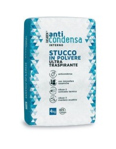 STUCCO ANTICONDENSA IN POLVERE PER PARETI INTERNE KG.4   RASABEN K2