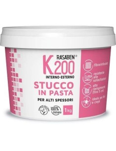 STUCCO PASTA INTERNO ESTERNO K200 K2 RASABEN KG 1 ALTI SPESSORI