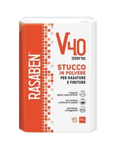 STUCCO IN POLVERE INTERNO V40 K2 RASABEN KG 20