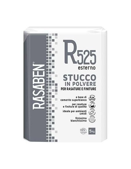 STUCCO POLVERE ESTERNO R525 K2 RASABEN KG  5