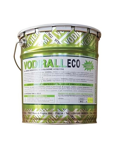 ALLUMINIO RESINOSO VODIRALL ECO VODICHEM BASE ACQUA ARGENTO LT  5
