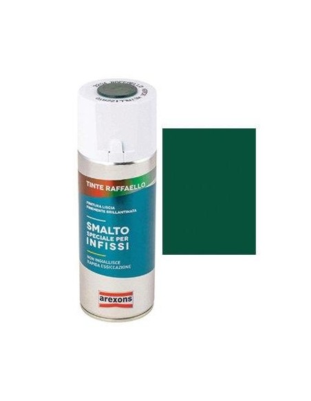 SMALTO SPRAY TINTA RAFFAELLO AREXONS 3204 VERDE METALLIZZATO ML 400