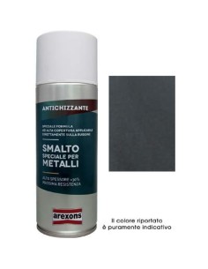 SMALTO SPRAY SPECIALE METALLO AREXONS ANTICHIZZANTE GRIGIO FORGIA ML 400
