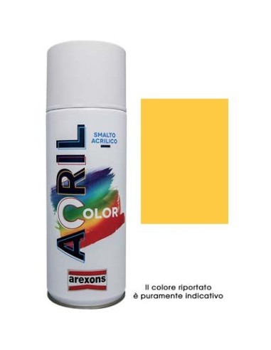 SMALTO SPRAY ACRIL COLOR AREXONS GIALLO TRAFFICO RAL 1023 ML 400