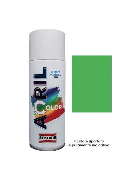 SMALTO SPRAY ACRIL COLOR AREXONS VERDE GIALLO RAL 6018 ML 400
