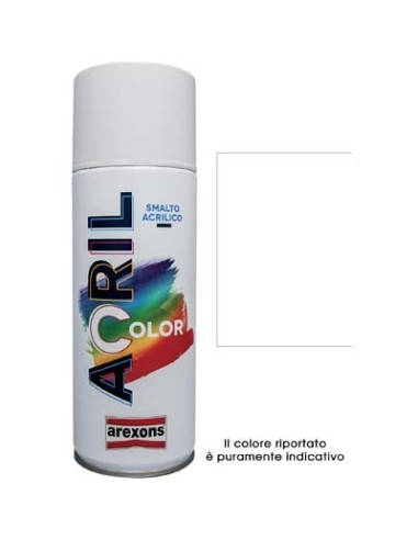 SMALTO SPRAY ACRIL COLOR AREXONS BIANCO LUCIDO RAL 9010 ML 400